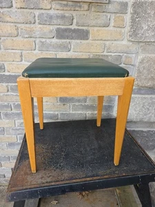 Vintage Maple Wood Singer Sewing Stool with Storage Blonde MCM - Picture 1 of 11