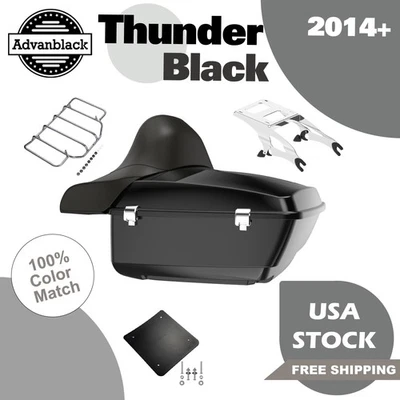 Thunder Black King Tour Pak Pack Fits Indian Chief/Dark Horse/ Roadmaster 2014+ - Image 1 of 4