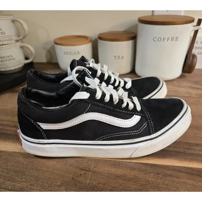 Vans Old Skool Zapatos de Skate de Parte Baja Blanco y Negro Niños Tenis Talla 5.5 Foto 1 de 4