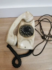 ORIGINAL 1973 SAFNAT MILAN, SCHREIBTISCH DISC TELEFON MOD. CHICCO.MADE IN ITALY - Bild 1 von 10