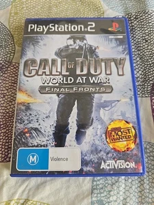 Call Of Duty World At War Final Fronts PlayStation 2 PS2 - Complete  - Picture 1 of 2