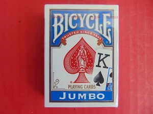 CARTE DA GIOCO BICICLETTA Jumbo Face Taglia Standard NUOVE SIGILLATE Poker 073854000885 - Foto 1 di 2