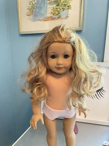 American Girl Doll Truly Me #33 Reddish Curly Hair Blue Eyes 18” Doll   Pink Nos - Picture 1 of 15