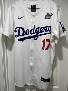 Los Angeles Dodgers Shohei Ohtani AUTHENTIC World Series Patch Jersey Size 44 - Picture 1 of 9