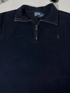 Herren Ralph Lauren Polo Pullover Pulli 1/2 Zip XL Blau 601 - Bild 1 von 7