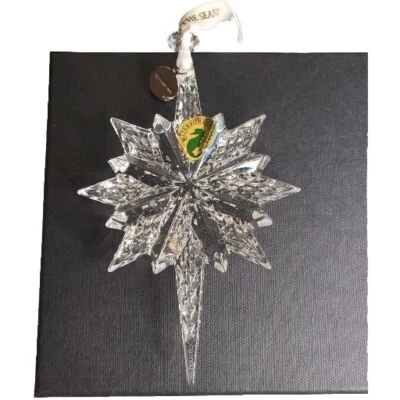 Waterford Snowstar Crystal Ornament Lighting Up The Season In Box Reflector 2018 Foto 1 de 4
