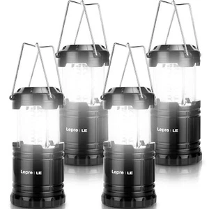 Led Camping Lanterns Battery Powered Collapsible Ipx4 Water Resistant Outdoor Po - Picture 1 of 8