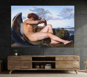 Fallen Angel Alexandre Cabanel fine art printed Museum classic wall home decor - Picture 1 of 11