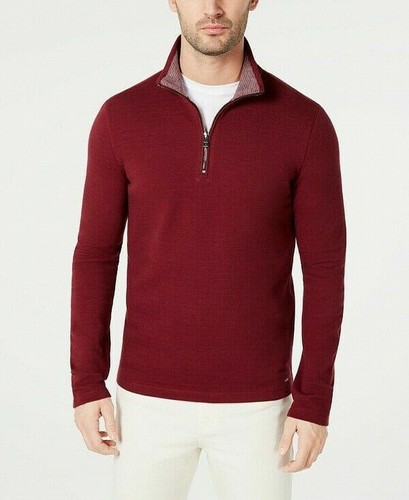 Felpa maglione MICHAEL KORS uomo ROSSO BORDEAUX COTONE PIQUÉ' TG XXL NUOVA CON ETICHETTE