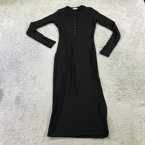 Toteme Dress Womens Extra Small Button Front Merino Wool Henley Maxi Sweater Dre - Picture 1 of 14