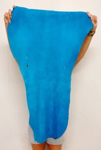 TURQUOISE Deerskin Leather Hide for Buckskin Crafts Purses Clothes Laces Bags - Picture 1 of 2
