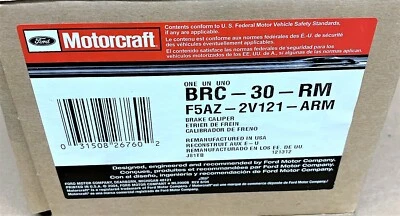REMANUFACTURED MOTORCRAFT FRONT LEFT CALIPER 141.61068 FORD LINCOLN MERCURY - Image 1 of 4