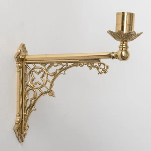 Beautiful Consecration Candlesticks, Wall Mount Candle Holders #321 Chalice Co. - Picture 1 of 10
