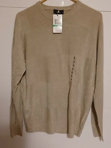 Dockers Men's Extra Soft Tanish Sweater Pullover Size Large NWT - Picture 1 of 5