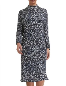 Saba Seafoam Oversized Dress Black Size 10 AU/UK 6 US High Neck Long Sleeve - Picture 1 of 14