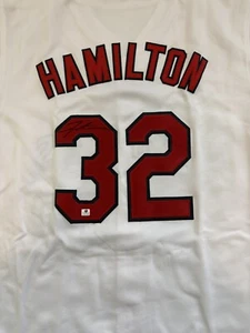 Josh Hamilton Autographed Angles Jersey Global Authentic COA Sticker Only - Picture 1 of 8