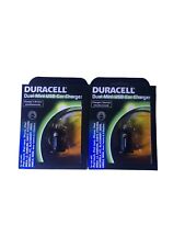 Duracell Dual Mini USB Car Charger 2pack For use with iPhone, iPad, Samsung, LG