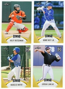 2021 Leaf Draft GOLD PARALLEL Baseball RC & XRC - Complete Your Set ~ You Pick!