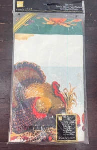 Chesapeake Consumer Vintage Ringraziamento Tacchino Copritavolo Strato Carta 54x96 NUOVO - Foto 1 di 4