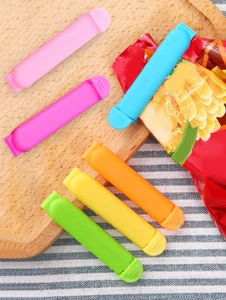 10pcs Portable Sealing Clip - Random Color, Food Freshness, Kitchen Storage NEW - Picture 1 of 5