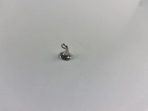 Witch Hat Charm Metal Jewelry Making Bracelet Charm 3D Gray - Picture 1 of 4