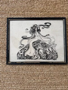 J & R Company Soft Silhouettes Art Art Nouveau Etching - Picture 1 of 8
