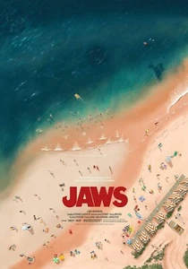 Jaws Alternative Movie Poster by Andrew Swainson 4/250 Vice Press NT Mondo - Picture 1 of 3