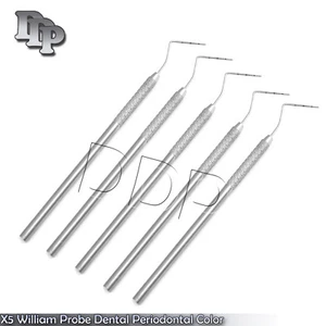 5Pcs William Probe Dental Periodontal Color Marking Tooth Depth Measuring Probes - Picture 1 of 3