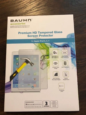 NWB BAUHN Premium HD Tempered Glass Screen Protector For Apple Ipad 2,3,4 - Image 1 of 4