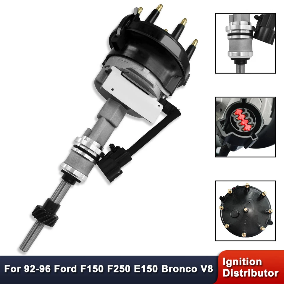 Distribuidor de encendido DST2890 para Ford F150 F250 E150 Econoline Bronco 1992-1996 Foto 1 de 4