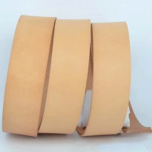 UK Long 120cm Veg Tanned Genuine Leather Blank Belt Strap Natural Cowhide Craft - Picture 1 of 7