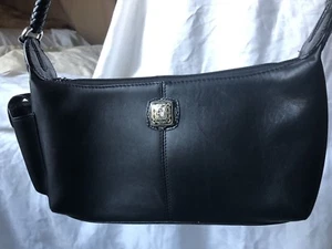 Brighton Black Leather Shoulder Hobo Bag Braided Handle NWOT Super Cute!! - Picture 1 of 12