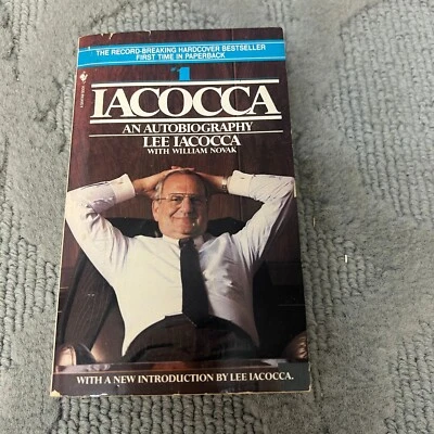Iacocca An Autobiography Paperback Book by Lee Iacocca Bantam Books 1986 - Image 1 of 4