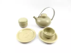 Heisterholz Keramik 5-teilig 1 Teekanne, 1 Zuckerdose, 1 Tasse, 2 Unterteller - Bild 1 von 10