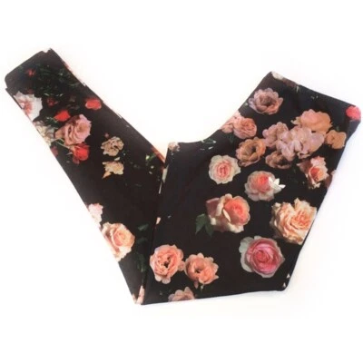 New! S Womens Rita Ora Adidas Originals Floral Rose Logo Flower Leggings F78410 - Image 1 of 4