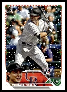 2023 Topps Holiday Michael Toglia RC Colorado Rockies #H38 - Picture 1 of 2