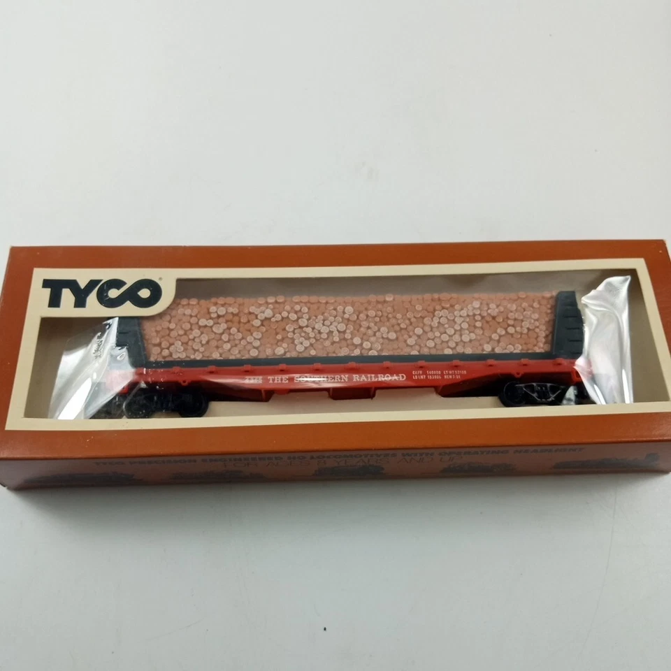 TYCO HO Scale Pulpwood Car 50 FT The Southern Railroad 334A