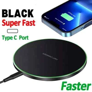 Super Fast Wireless Charger Charging Pad For iPhone 15 14 13 12 11 X & Samsung - Picture 1 of 8
