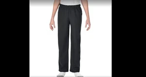 NEW, Gildan Open-Bottom BLACK Sweatpant, #LL2324-312-1 - Picture 1 of 1