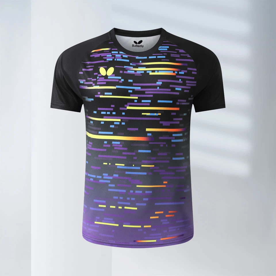 2025 Nuevo yy Para hombres Prendas para el torso Deportivas Ropa de Bádminton Tenis de Mesa Mariposa Camisetas Foto 1 de 4