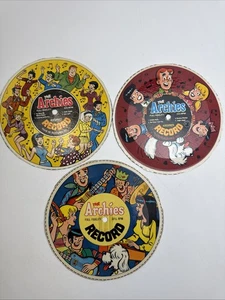The Archies Set Of 3 33 RPM 5" Cereal Box Records Wanna Dance, Nursery Rhymes - Picture 1 of 5