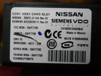 Control de ranura para tarjeta de bloqueo antirrobo ECM chasis compatible con 09 11-16 GT-R 214320 Foto 1 de 4