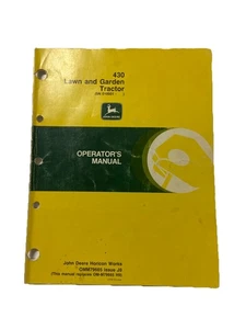 Libro manual del operador John Deere 430 tractor de césped OMM79665 - Imagen 1 de 9