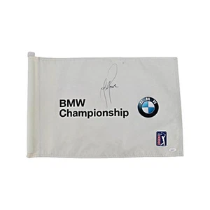 Justin Rose signierte signierte BMW Championship Flagge (JSA COA) - Bild 1 von 4