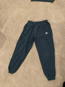 Dark Green Nike Sweatpants Youth XL Worn - Picture 1 of 4
