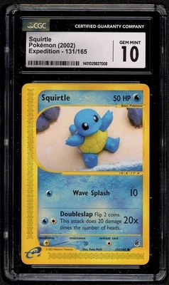 Pokemon Squirtle 131/165 Expedition - CGC 10 GEM MINT PSA BGS - Image 1 of 2