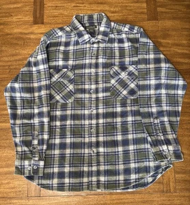 Great Northwest Rugged Plaid Long Sleeve Button Down Flannel Shirt Men's XXL - Picture 1 of 9