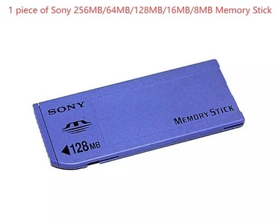 256 MB/128/8 MB para tarjeta Sony Memory Stick MS, larga MS, para cámara Sony modelo antiguo Foto 1 de 4