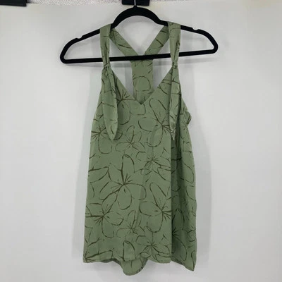 Mossimo Olive Green Print Tank Blouse Women’s XL NEW  - Image 1 of 4