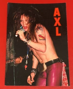 GUNS N' ROSES POSTCARD Axl Rose OFFICIAL MERCHANDISE RARE - Picture 1 of 2